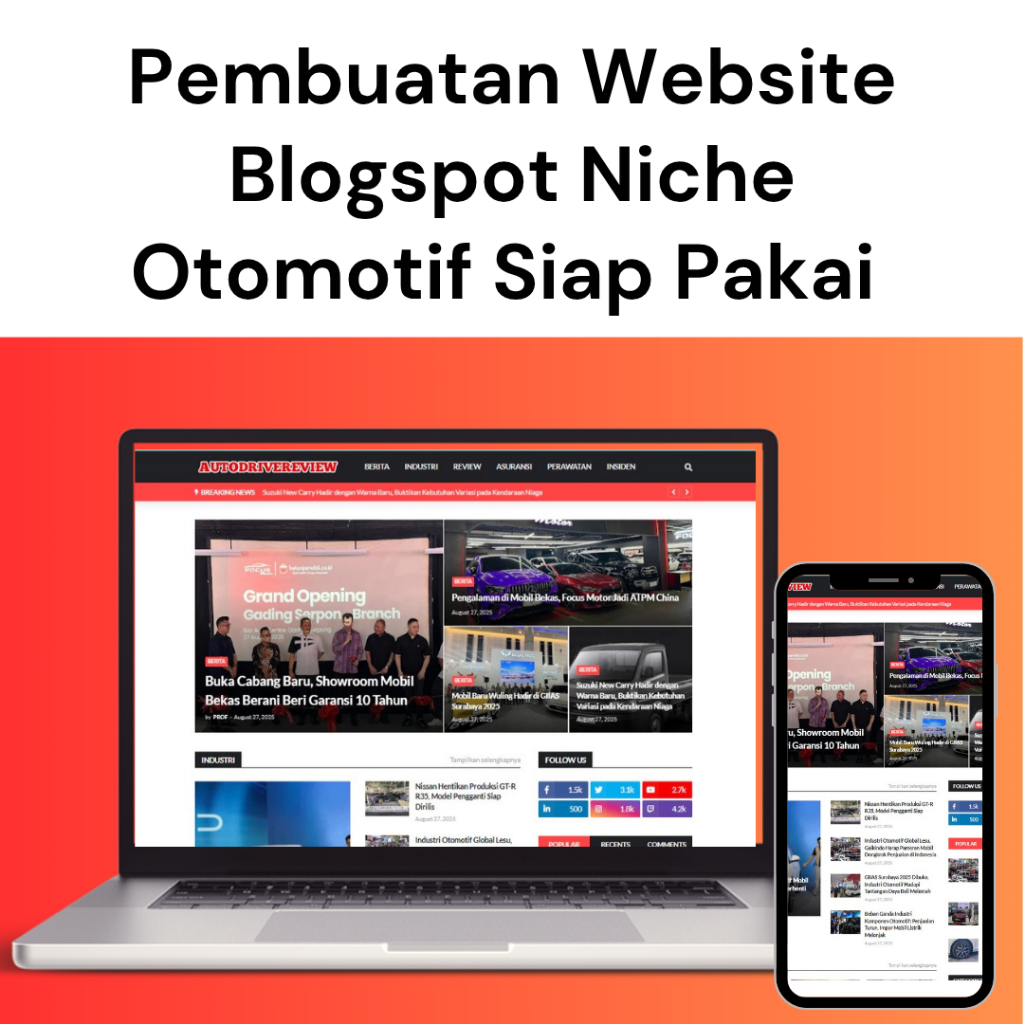 Jasa Pembuatan Website Blogspot Niche bisa request digitalciptamedia