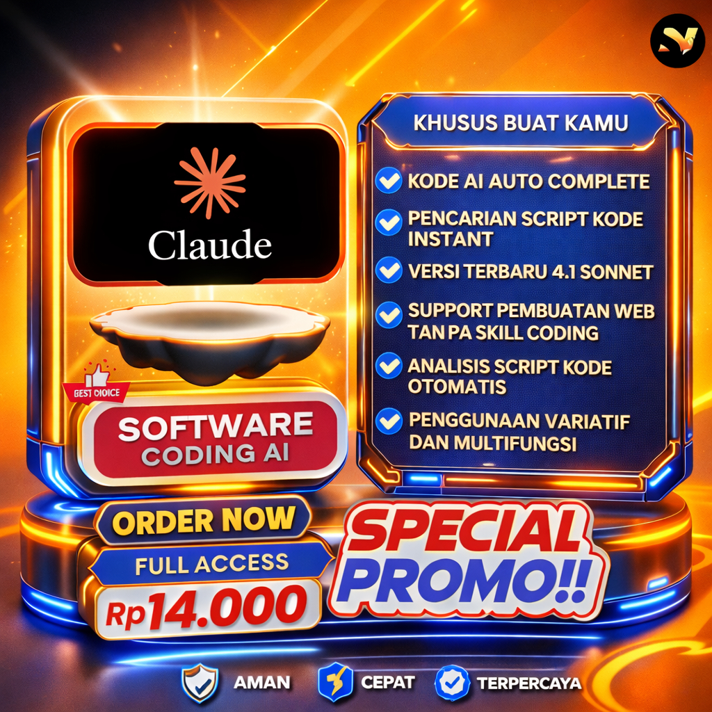 CLAUDE AI 4.6 SONNET PRO | OPUS, FABLE, HAIKU | Bisa Bikin Web Tanpa Skill Coding, dll.