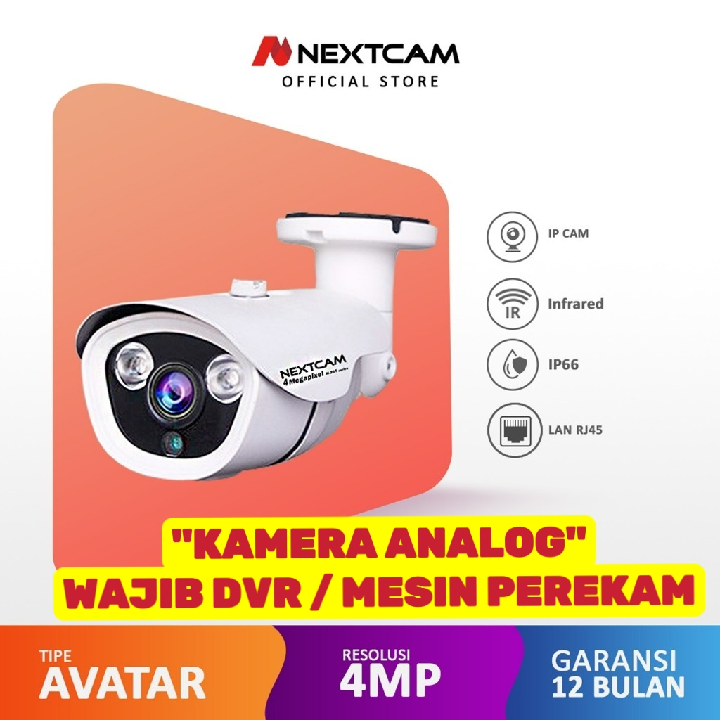 Jual Nextcam Kamera CCTV Ipcam Outdorr 4 Megapixel 4MP Gambar Jernih ...
