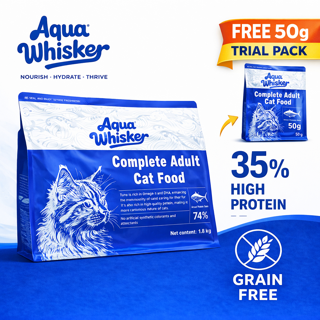 Jual Aqua Whisker - Makanan Kucing Kering 1.8kg Kucing Dewasa Adult Cat ...