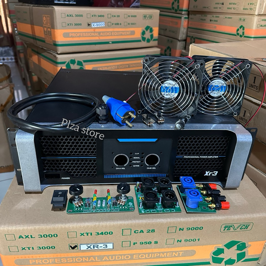 Jual Box power amplifier XR-3 ukuran 3U komplit aksesoris bahan plat ...