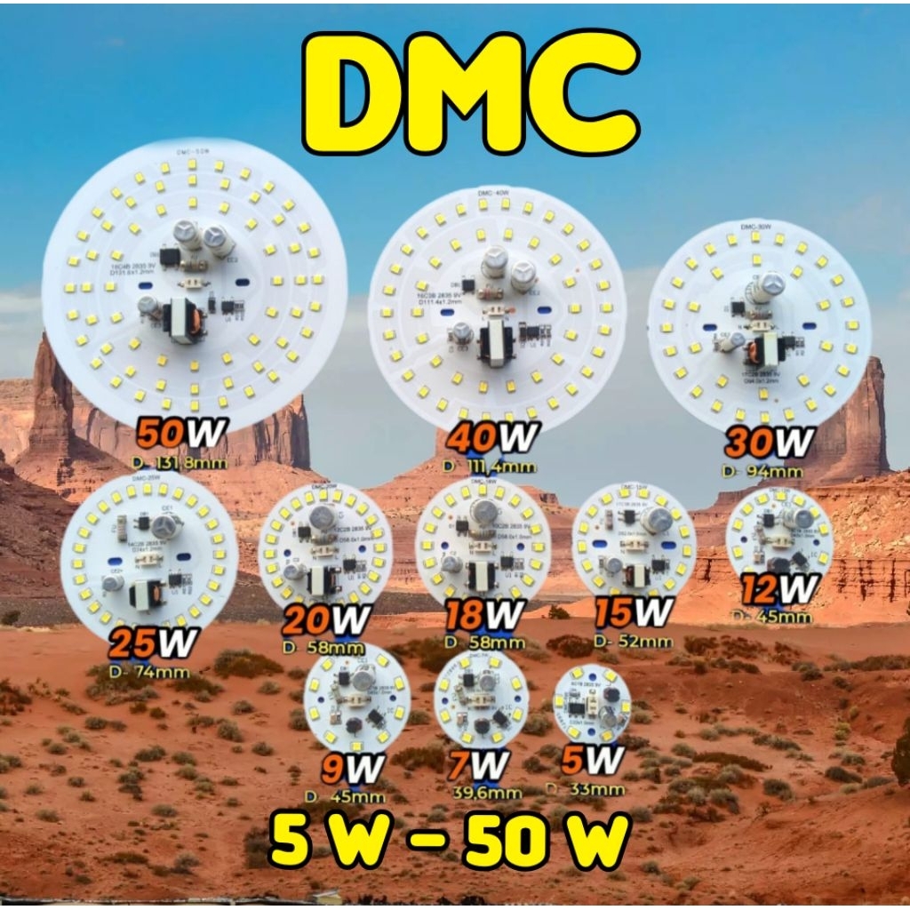 Jual Modul led DMC 5 W - 50 W 9 Volt, praktis dan ekonomis mudah ...