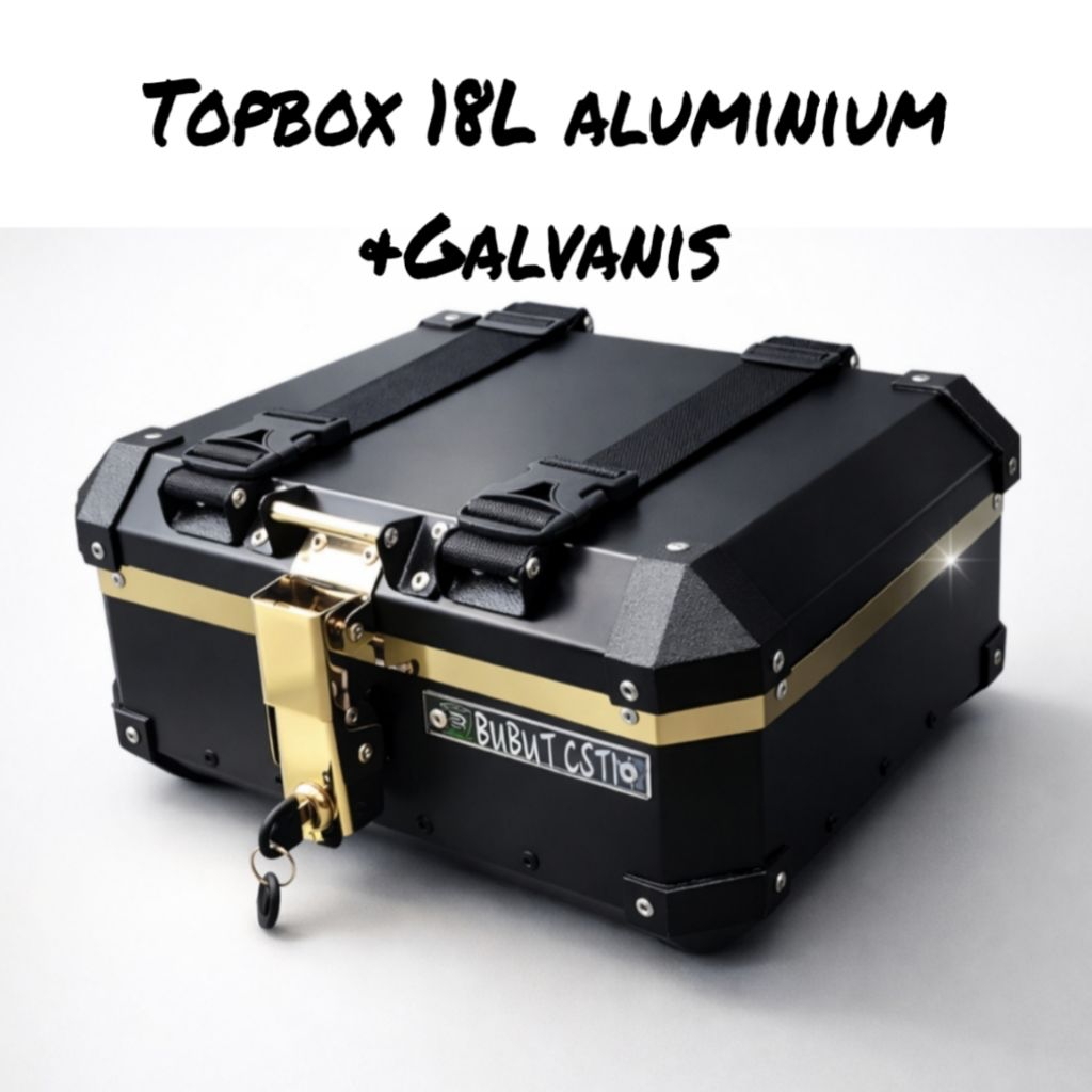 Jual Topbox 18L aluminium | Topbox 18L galvanis | Box motor | Box ...