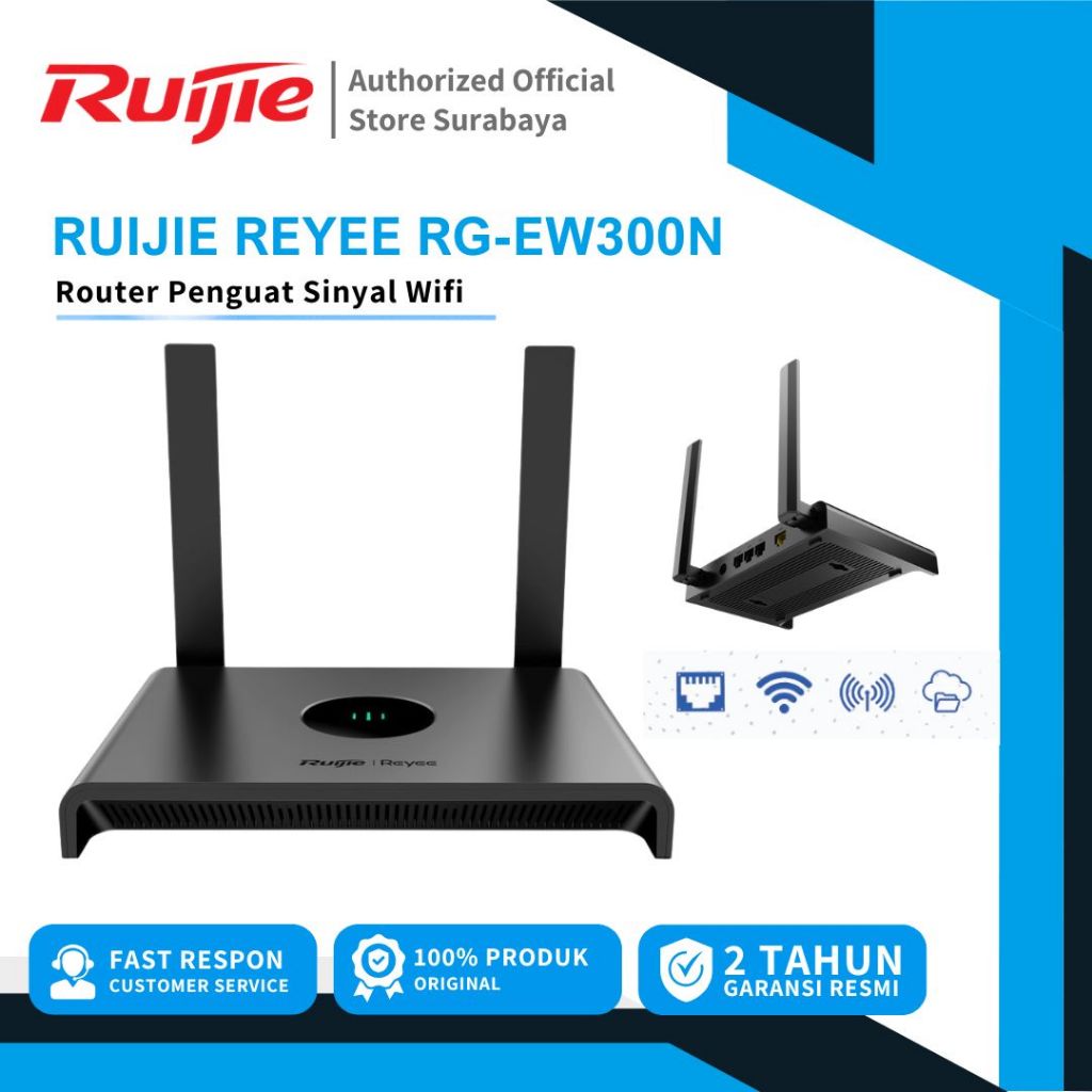 Jual Router Penguat Sinyal WIFI - Ruijie RG-EW300N Router Wireless ...