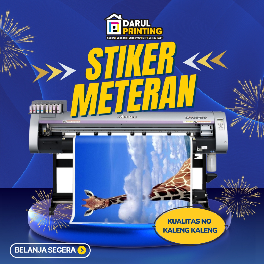 Jual Cetak Stiker Meteran / Cetak Stiker Vinyl Meteran Indoor Outdoor ...