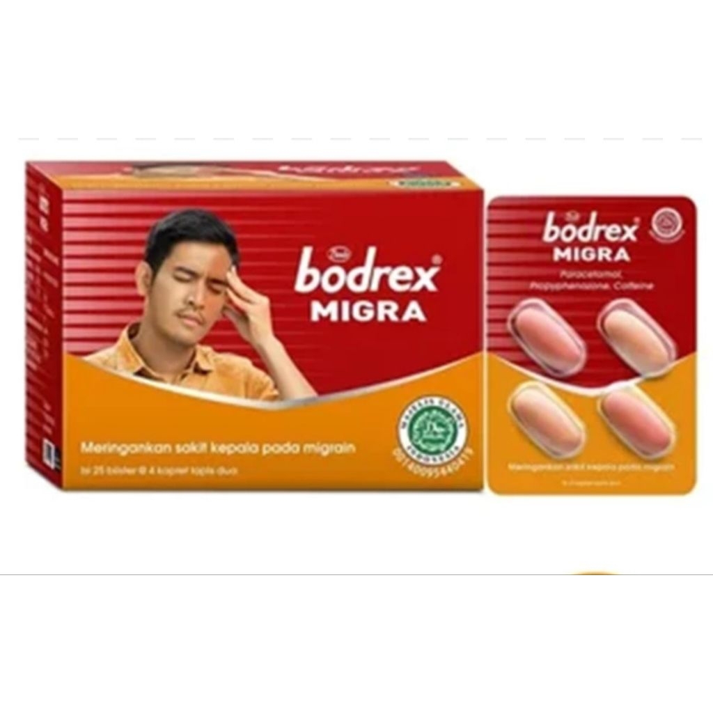 Jual BODREX MIGRA BOX ISI 100 TABLET | Shopee Indonesia
