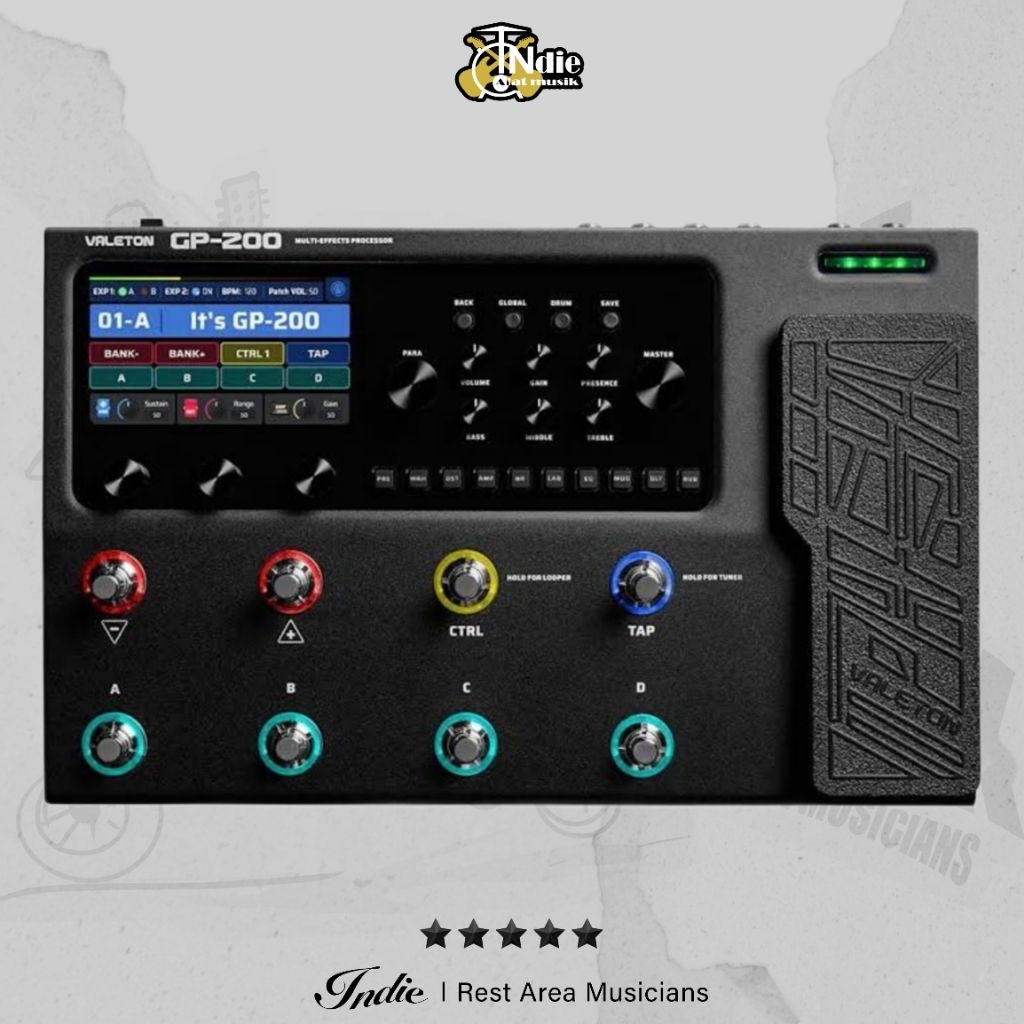 Jual Valeton GP200 GP 200 Multi Effect Processor l Efek Gitar Digital ...