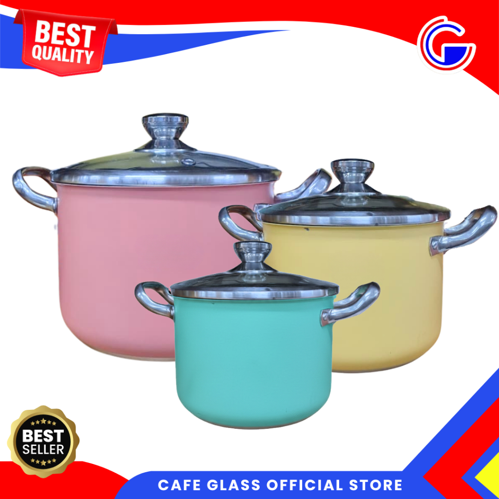 Panci Straight Stainless Tebal - Stock Pot Masak Sup - Soup Pot Kinnabe XCS-8013 Tutup Kaca