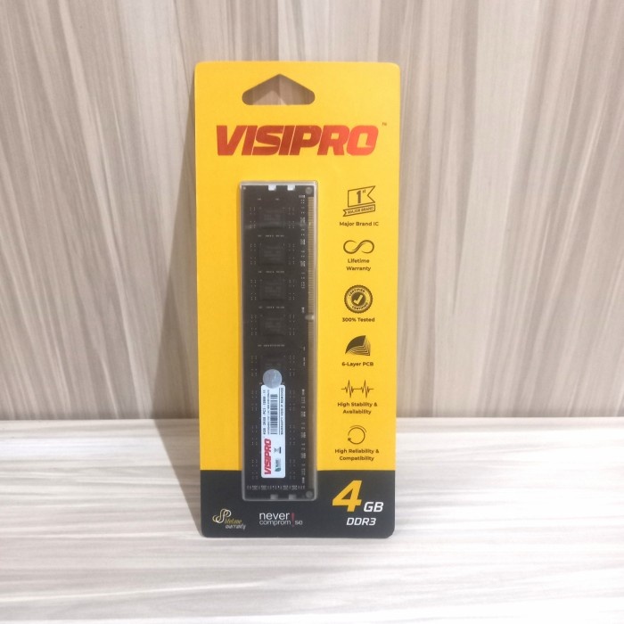 Jual RAM PC VISIPRO DDR3 4GB PC12800 1600MHZ LONGDIMM MEMORY KOMPUTER ...