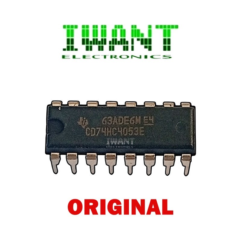Jual 74HC4053 ORIGINAL IC 74HC4053 DIP IC CD74HC4053E CD74HC4053 HC4053 ...