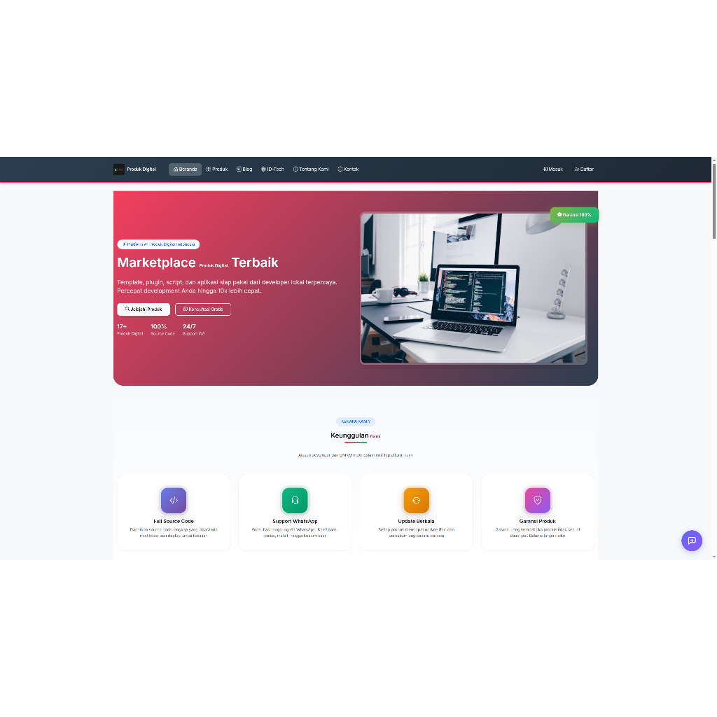 Aplikasi Digiprod Store - Marketplace Produk Digital Template Script Plugin Multi Kategori Toko