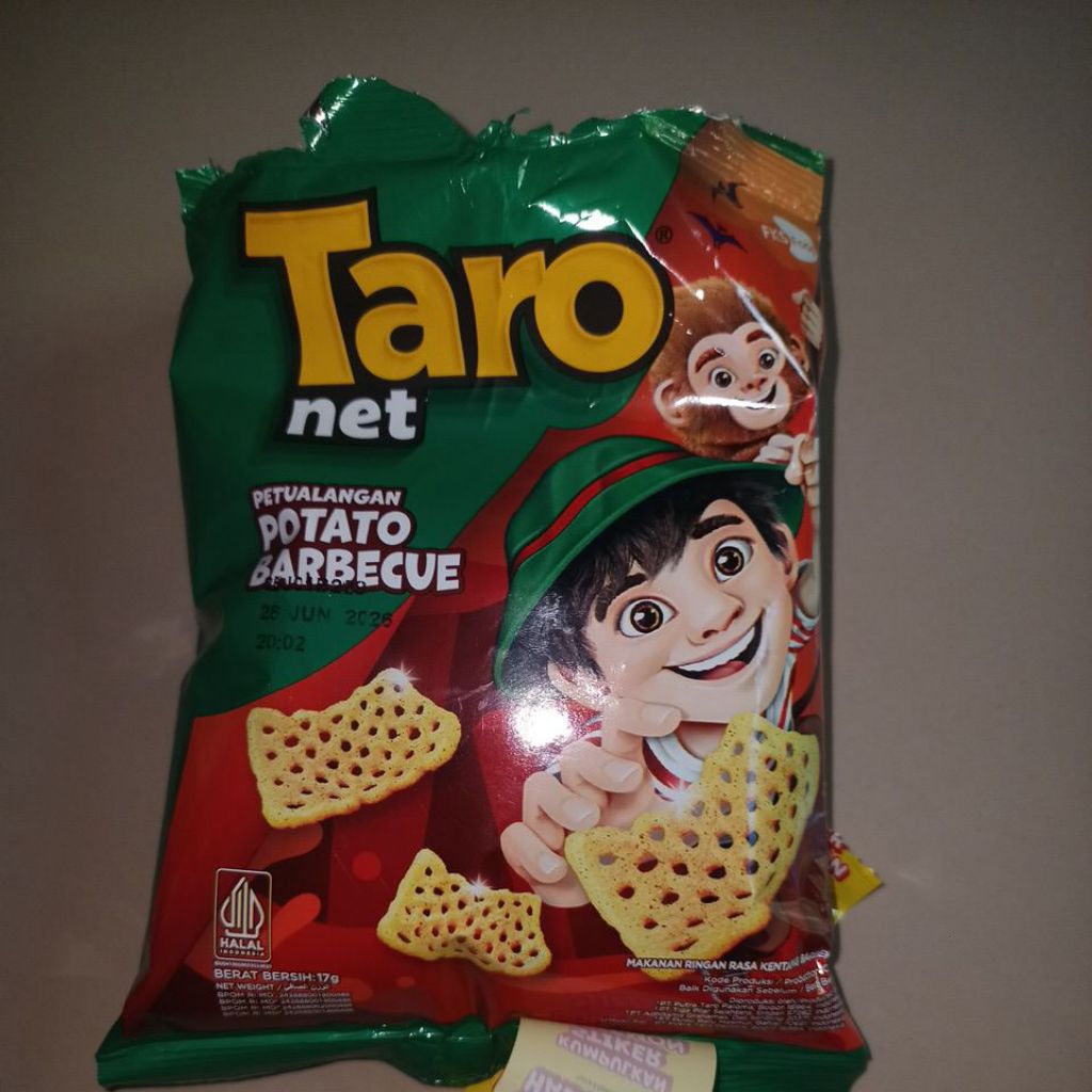 Jual Taro Net Rasa BBQ Renceng 10 Bungkus - Cemilan Gurih, Rasa Khas ...