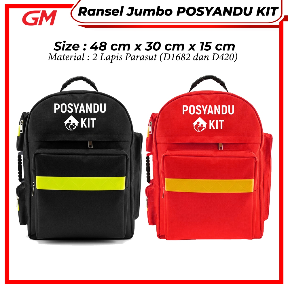 Jual Ransel Jumbo Posyandu Kit Tas Medis Besar Tas P3K Medical Bag ...