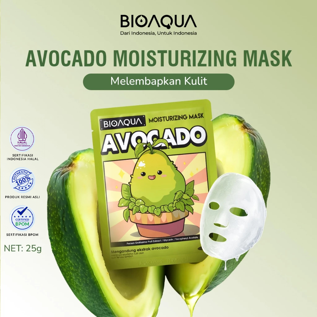 BIOAQUA Sheet Mask Masker Wajah For All Skin Types Whitening / Anti-Aging / Repair / Moisturizing Facial Mask
