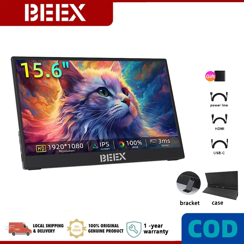 Jual BEEX 15.6 inch Ultra-thin Portable Monitor 1920*1080P 60Hz IPS ...