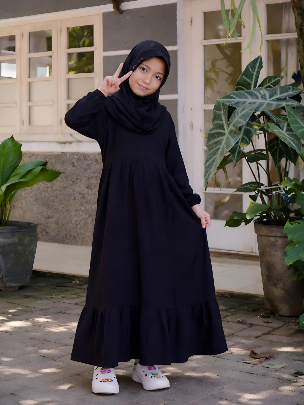 Gamis Anak Polos Muslim Anak & Umur 5