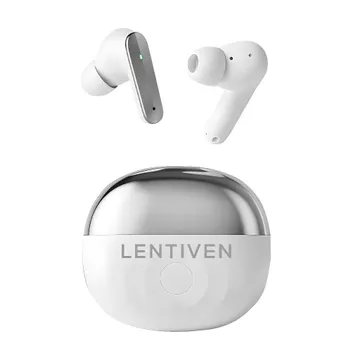 LENTIVEN Earphone Bluetooth TWS Earphone Nirkabel Headset Bluetooth 5.3 In Ear Headset Noise
