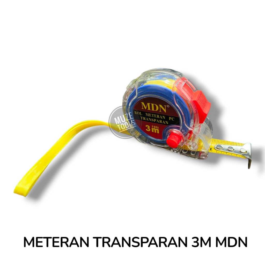 Jual Meteran Rol Tarik TRANSPARAN Tape Measure 3m Meter MDN | Shopee ...