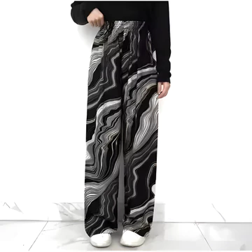 Celana Kulot Wanita Hommy Motif Rayon Viscos Adem Jatuh Muat BB 30–80kg (M–XXL) Nyaman Dipakai