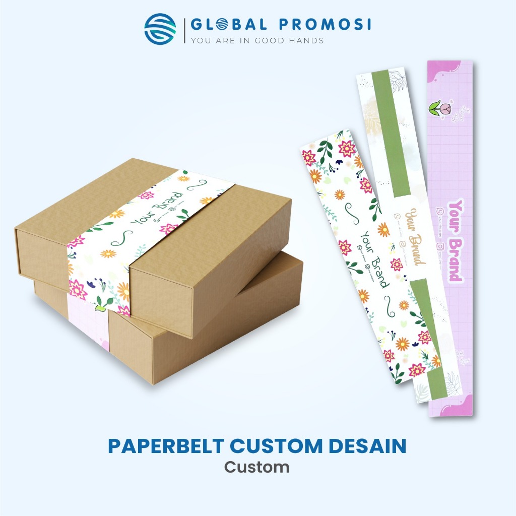 Jual Cetak Paper Belt Custom Free Design | Label Packaging Produk ...