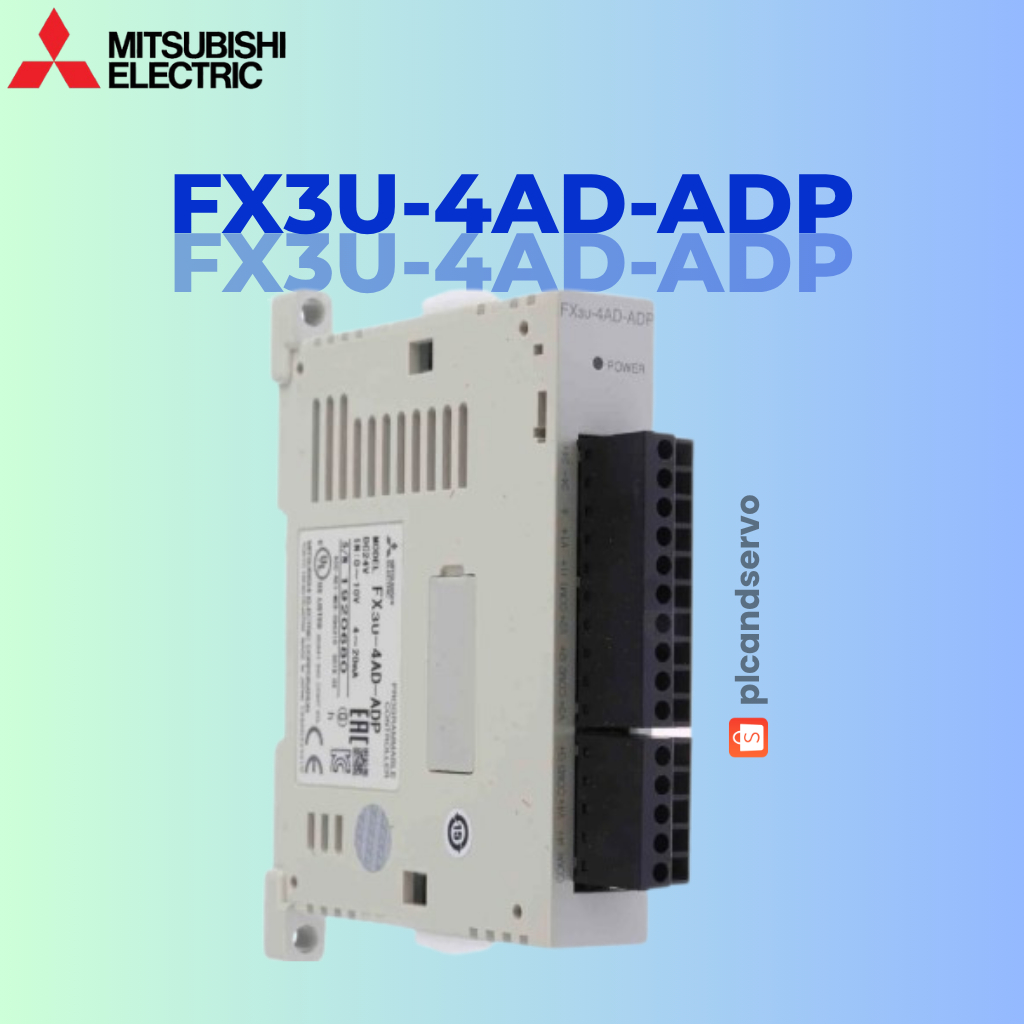 Jual Mitsubishi FX3U-4AD-ADP Analog Input Adapter | FX3U Series 4 ...