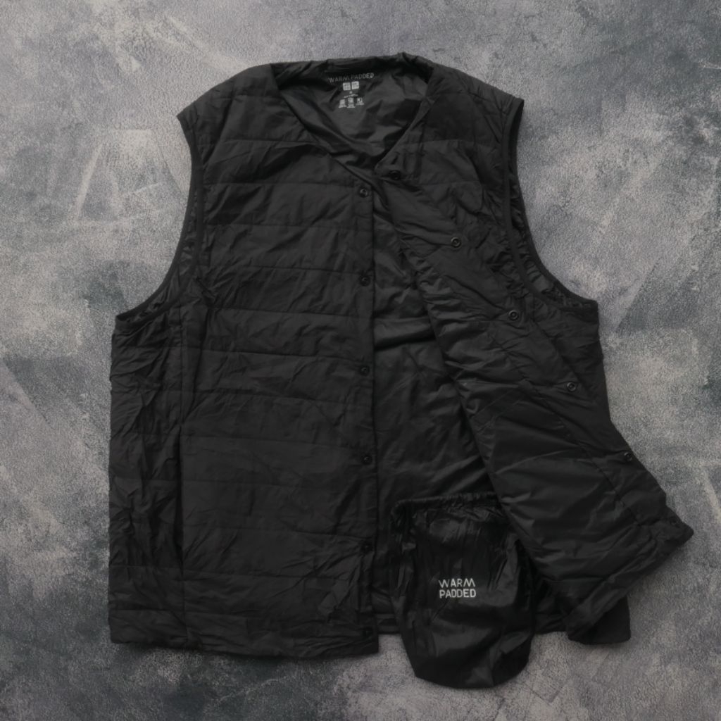 Jual Uniqlo Heattech Pufftech Warm Padded Vest Rompi Ultra Lightweight ...