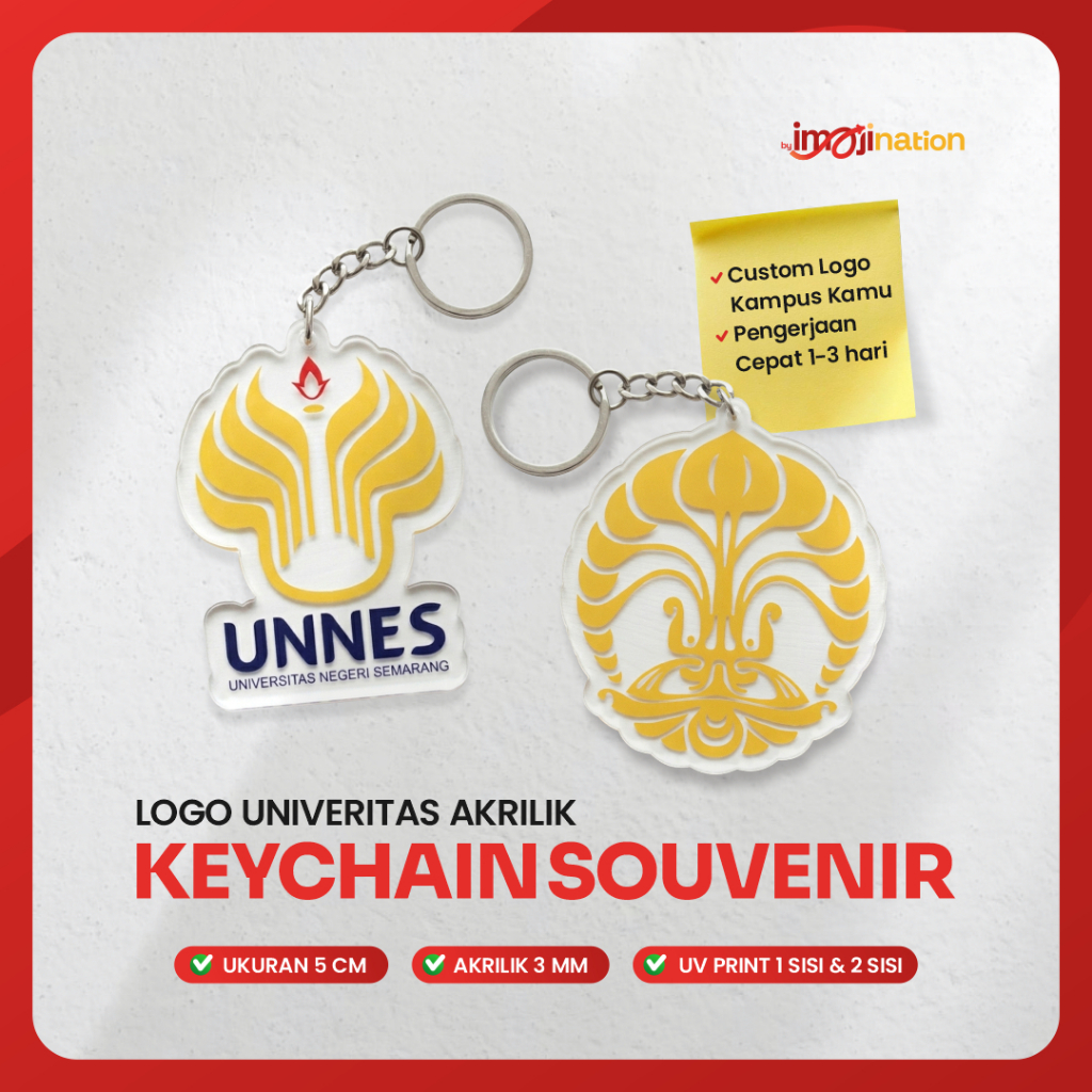 Jual KEYCHAIN LOGO UNIVERSITAS CUSTOM / KEYCHAIN SOUVENIR WISUDA ...