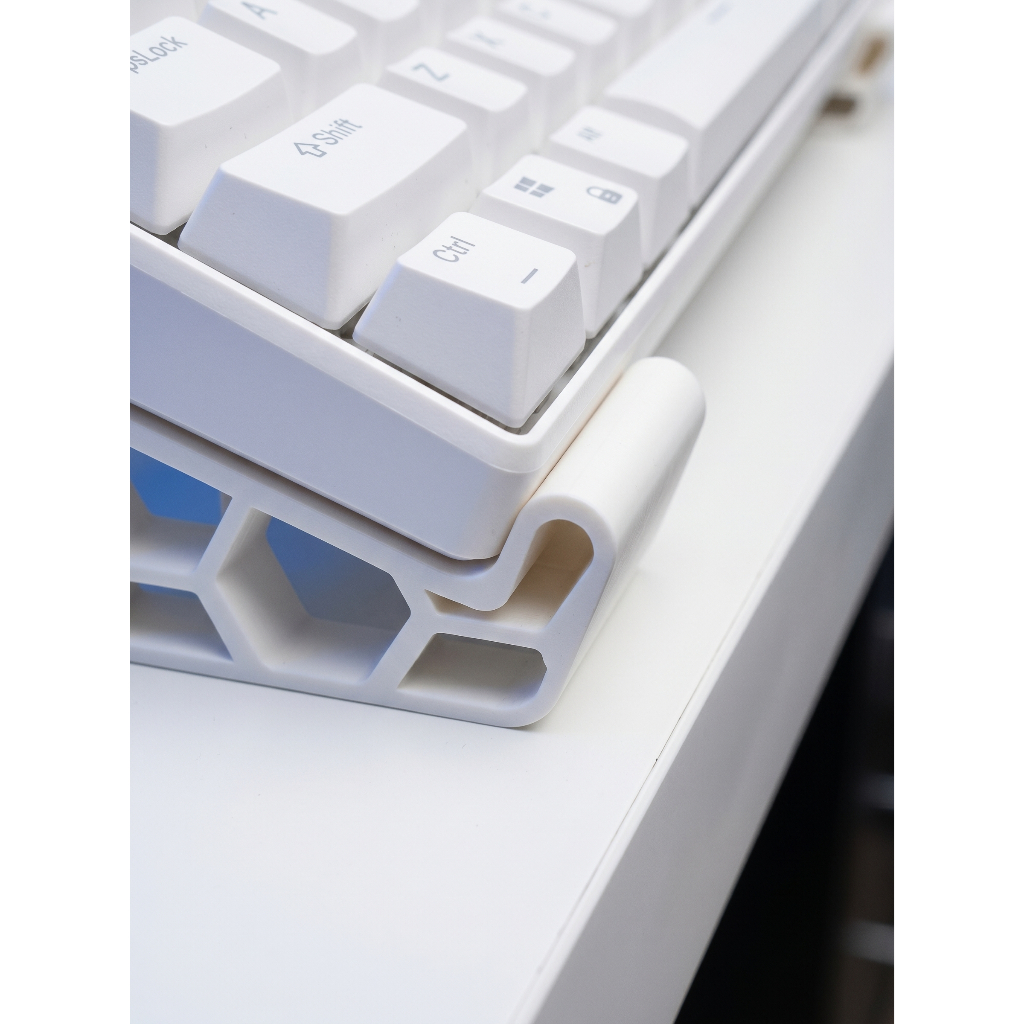 Jual Stand Keyboard Akrilik Ergonomis / Penyangga Keyboard Meja Kerja ...