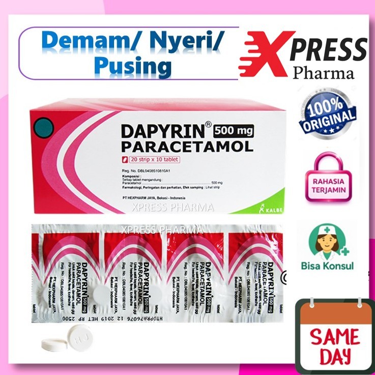 Jual Dapyrin Paracetamol Obat Terlengkap & Harga Terbaru Juli 2026 ...