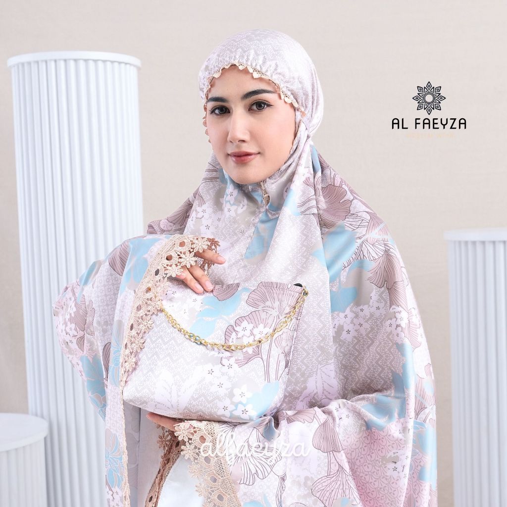 Mukena Dewasa Silk Maxmara Premium Renda Mewah Series Nazwa