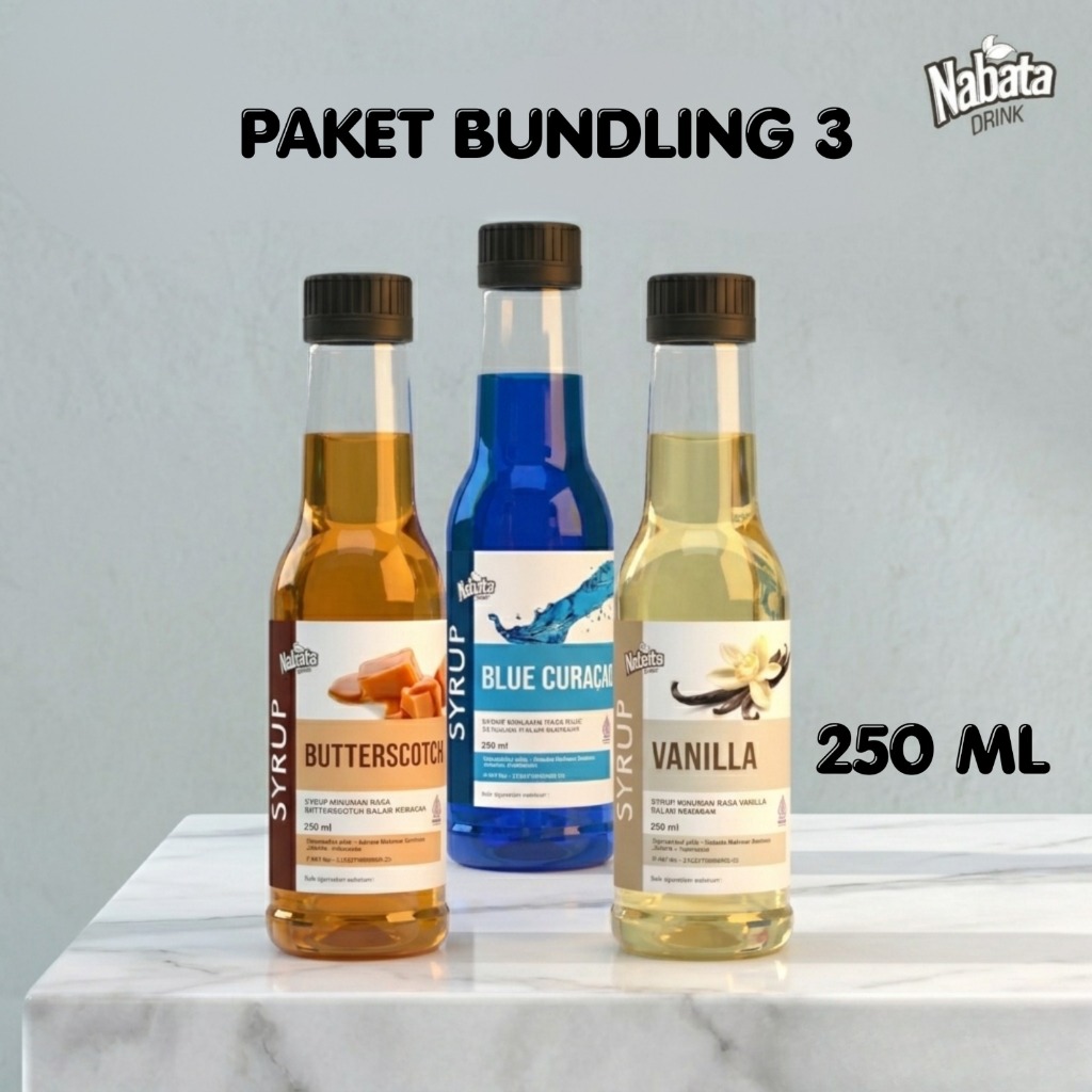 Jual Nabata Drink Paket Bundling 3 Sirup 250 ML | Syrup Nabata 250ml ...