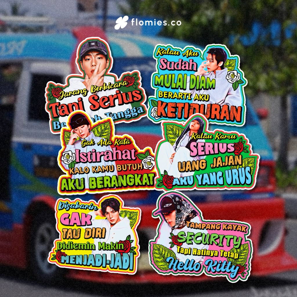 Jual PRE ORDER [Isi 6 pcs Stiker ] MONSTA X Sticker Angkotz Pack ...