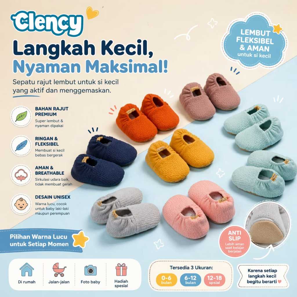 Jual Clency Sepatu Baby Bootie Isi 1 CLS5140 | Shopee Indonesia