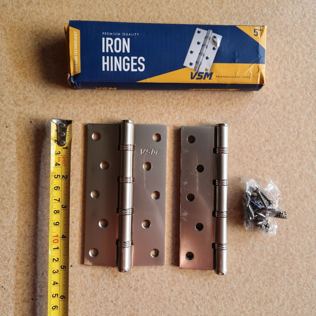 Jual [1 SET] ENGSEL PINTU 5 INCH TEBAL 2 MM VSM / ENGSEL LAHAR BEARING ...