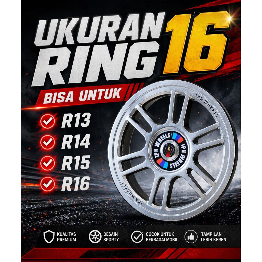Jual 4biji Wheeldop RPF Ring 16 bisa untuk R13-R14-R15-R16. Tampilan ...
