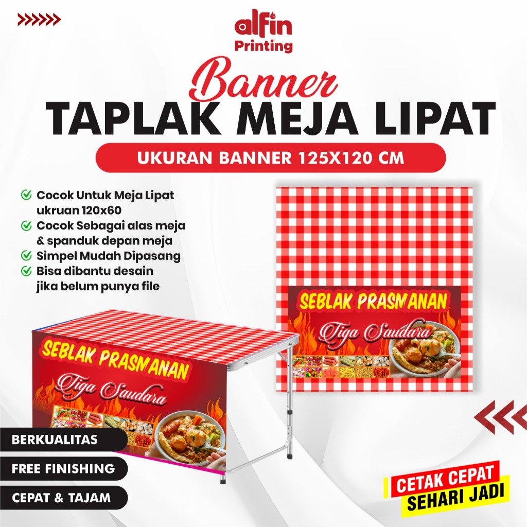 Jual Custom Banner TAPLAK MEJA Lapak Jualan UMKM Murah Cepat Free ...
