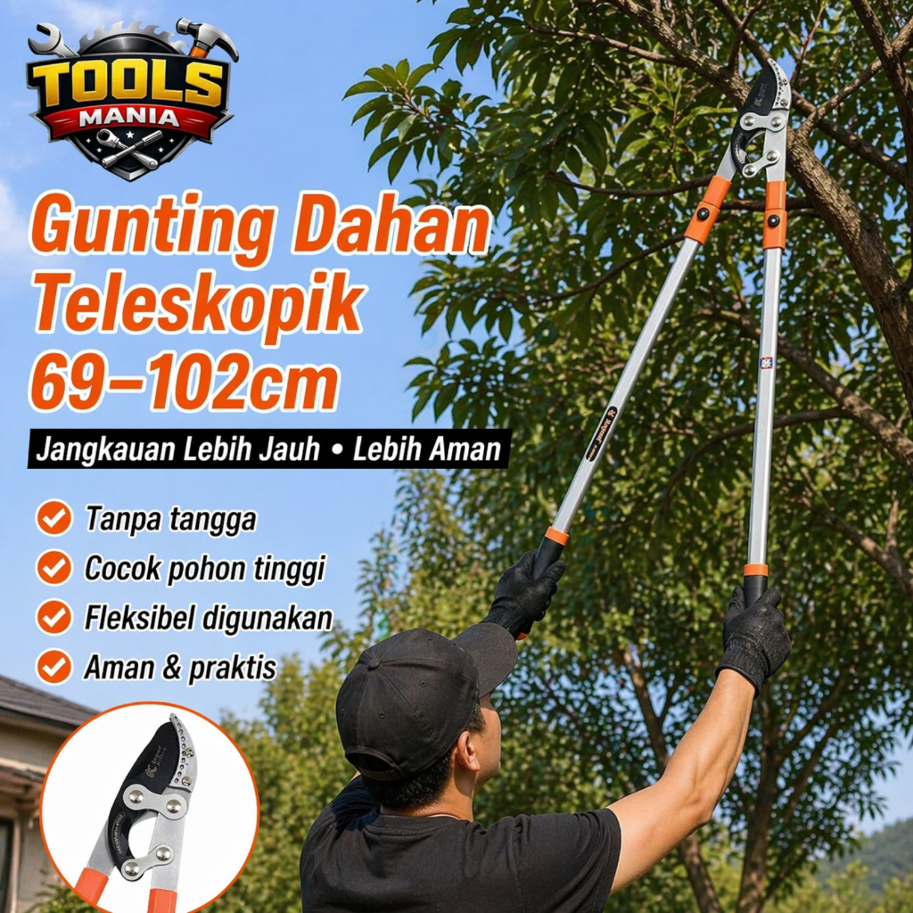 Jual Kapusi Gunting Pohon Extension Gunting Ranting Pemotong Ranting ...