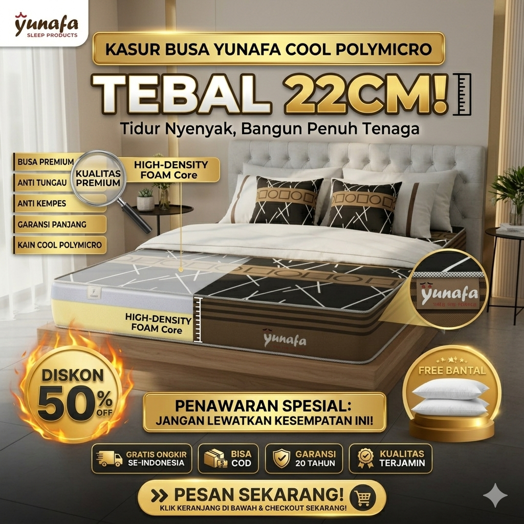 Produk Yunafa Foam Matress | Shopee Indonesia