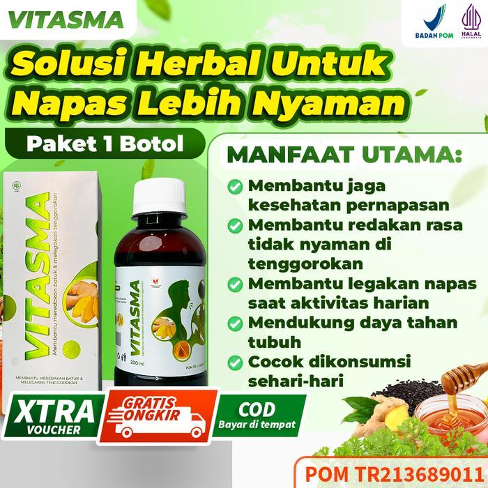 Jual VITASMA Paket 2 Botol Lebih Hemat - Madu Herbal Mengatasi Batuk ...