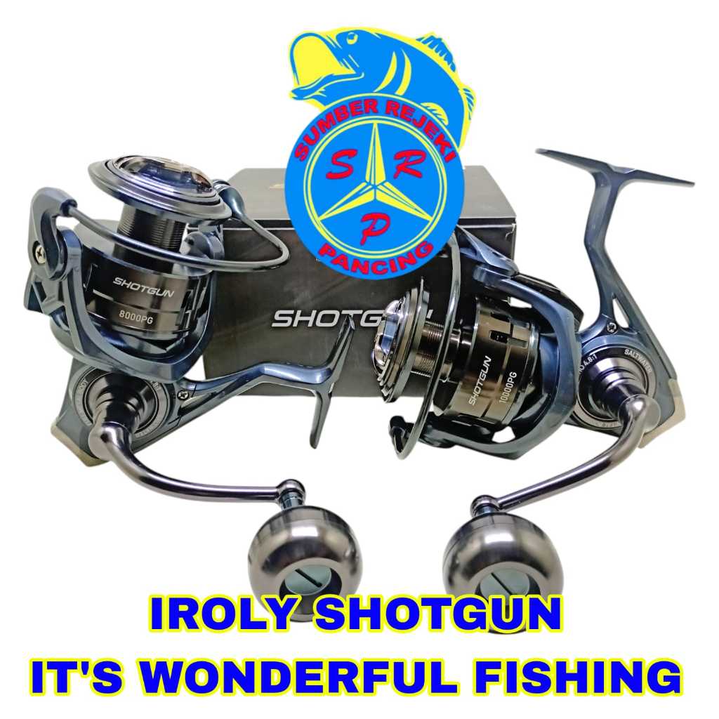 Jual Reel Iroly Shotgun Sw Power Handle Heavy Offshore 8000PG 10000PG ...