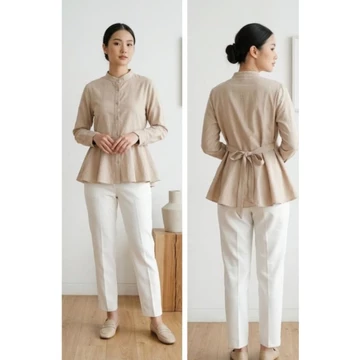 Kemeja Blouse Lengan Panjang