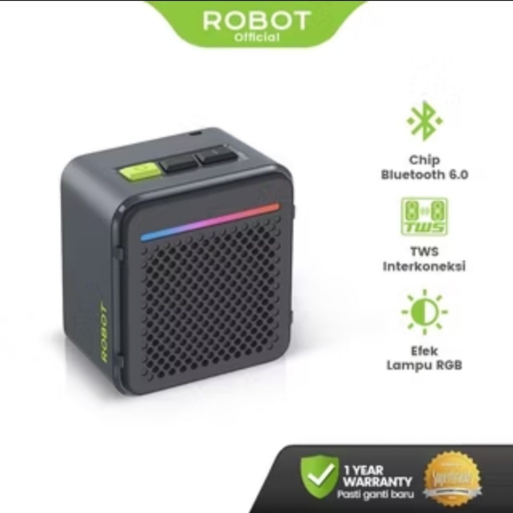 Jual ROBOT RB40 Speaker Mini Bluetooth 6.0 Portabel dengan TWS ...