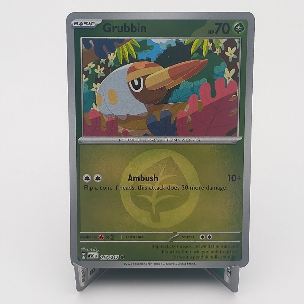Jual Kartu TCG Pokemon EN Original Grubbin Reverse Holo Energy ASC 017/217  | Shopee Indonesia