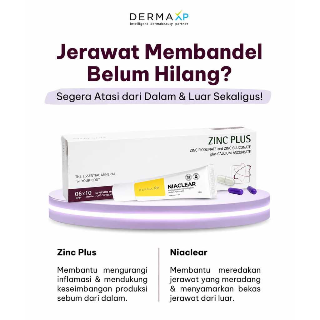 Jual DERMA XP - Bundling Zinc Plus Niaclear | Shopee Indonesia