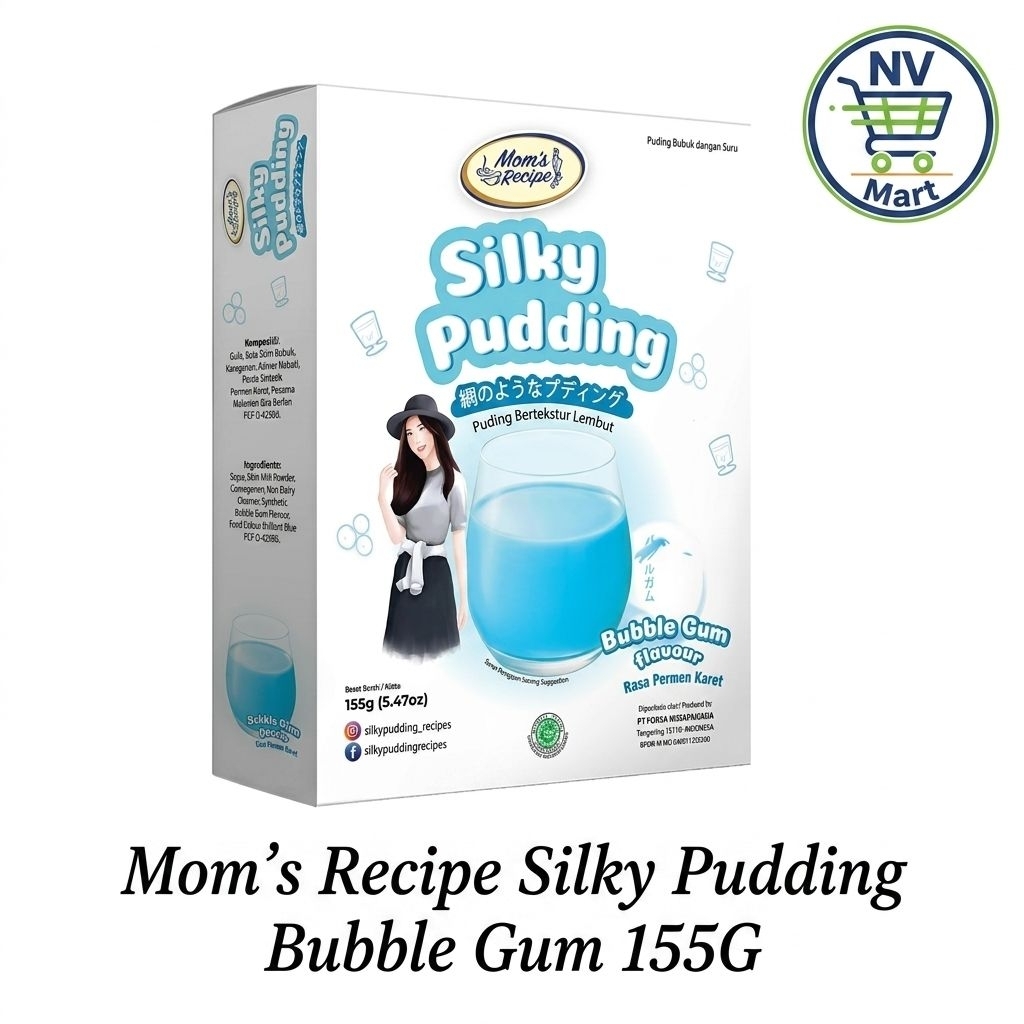 Jual Silky Pudding Mom's Recipe Bubble Gum 155gr - Bubuk Puding Sutra ...