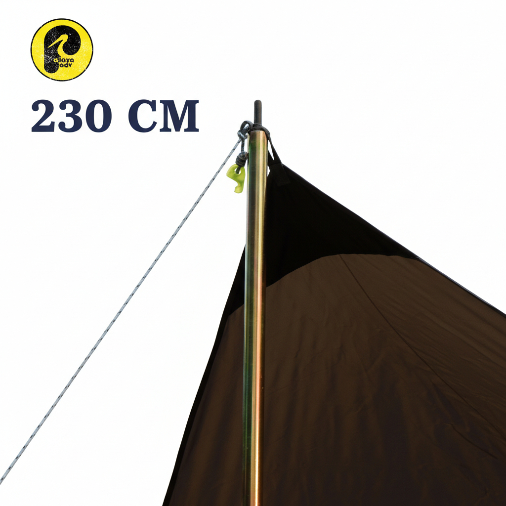 TIANJIN tiang flysheet 230 CM galvanis besar dan kokoh PALAVA ( not almunium)tiang flysheet OD 2 cm PALAVA ADV