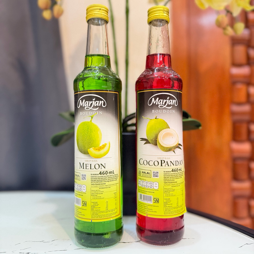 Jual Syrup Marjan Rasa Cocopandan & melon 460 ml | Shopee Indonesia
