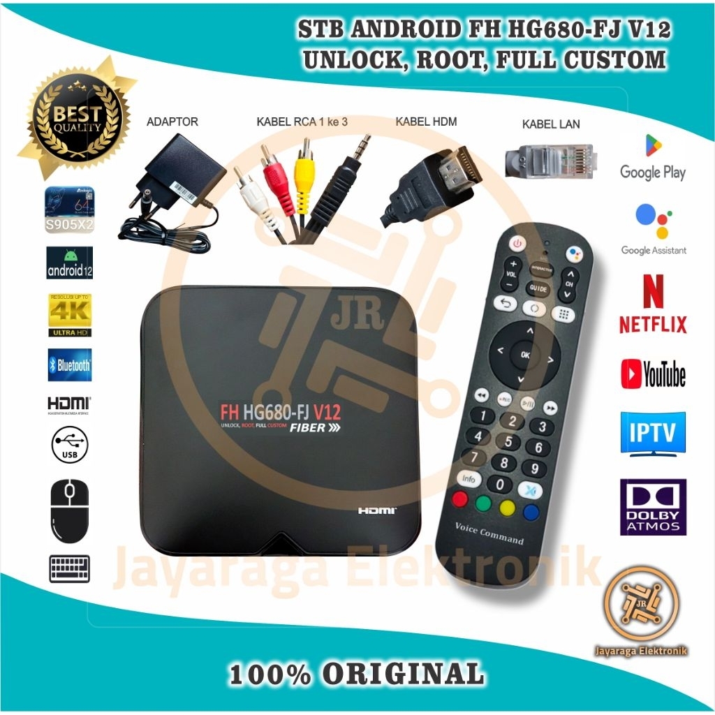 Jual STB Android Smart TV Box B86OH V5 & HG68OFJ V12 4K Hybrid OS 12 ...