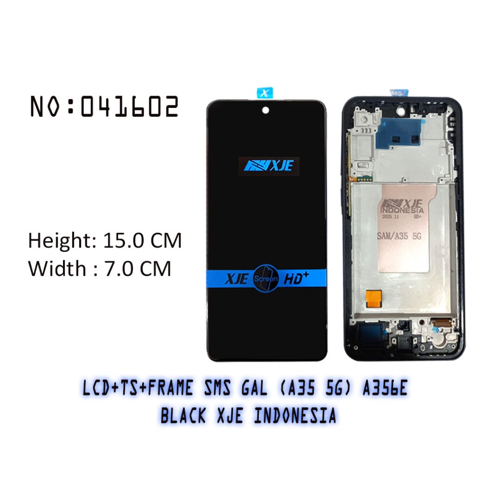 Jual LCD + TOUCHSCREEN + FRAME SAMSUNG GALAXY A35 5G / A356E BLACK XJE ...