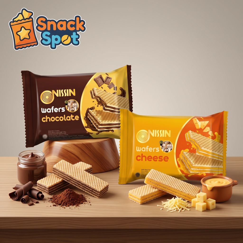 Jual Nissin Wafers Chocolate & Cheese 42g / Wafer Nissin Coklat